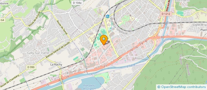 localisation de l'entreprise COTE FLAMME à ALBERTVILLE