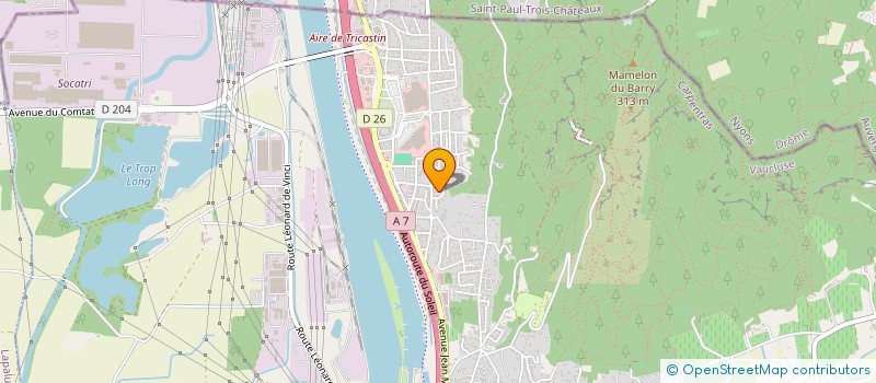 localisation de l'entreprise COTE FLEURS  BOLLENE