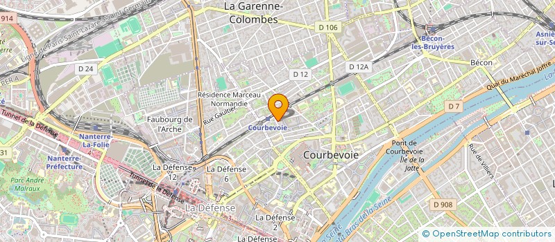 localisation de l'entreprise COTE FLUX à COURBEVOIE