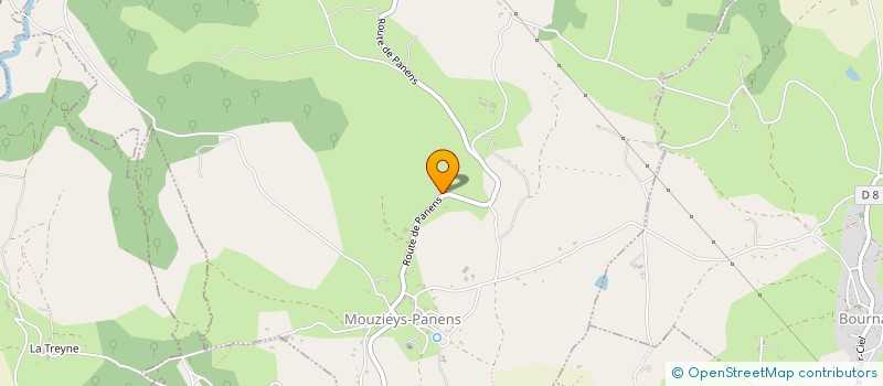 localisation de l'entreprise COTE FORET  MOUZIEYS-PANENS