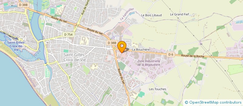 localisation de l'entreprise COTE&FORME  SAINT-GILLES-CROIX-DE-VIE