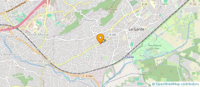 localisation de l'entreprise COTE FRAICHEUR à LA GARDE