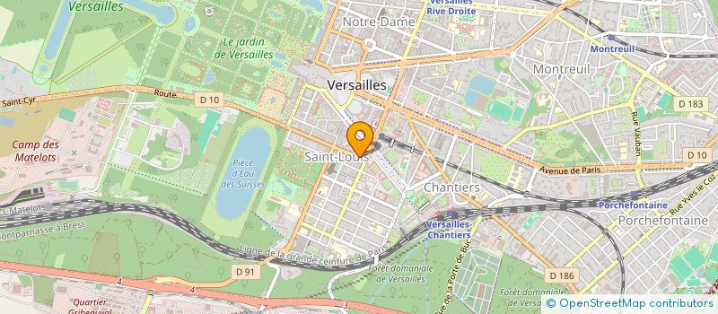 localisation de l'entreprise COTE FRESH à VERSAILLES