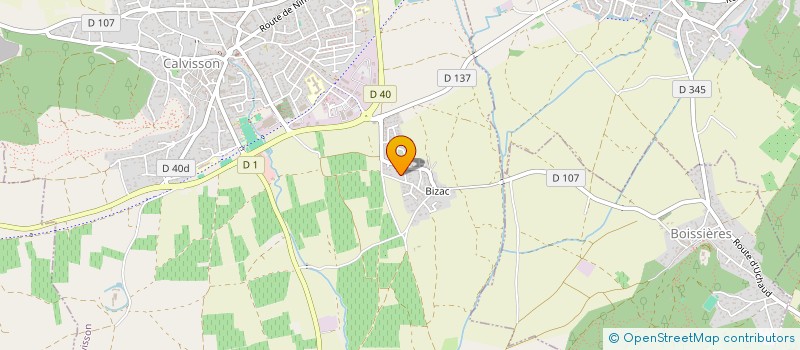 localisation de l'entreprise COTE FRUITS à CALVISSON