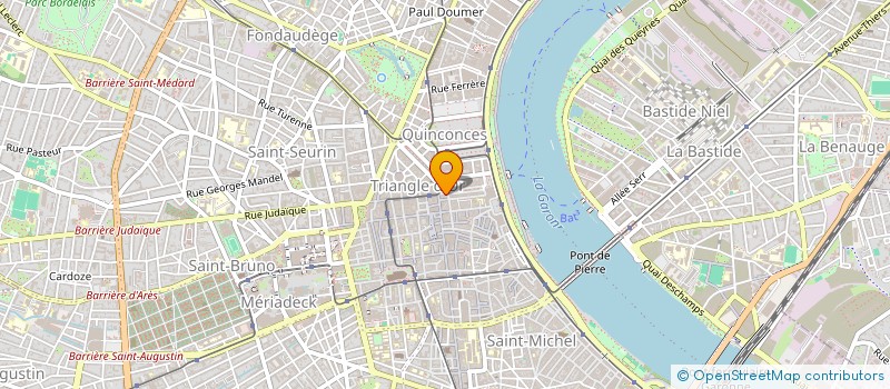 localisation de l'entreprise COTE GARONNE à BORDEAUX