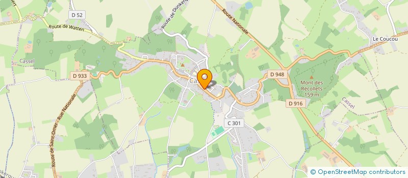 localisation de l'entreprise COTE GITES  CASSEL