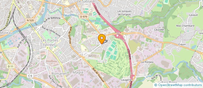 localisation de l'entreprise COTE GOLF à LIMOGES