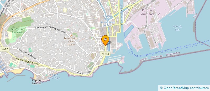 localisation de l'entreprise COTE GOLFE à SETE