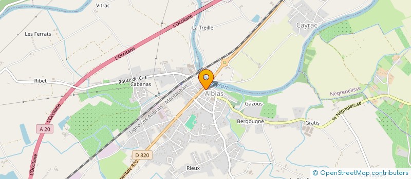 localisation de l'entreprise COTE GYM  ALBIAS