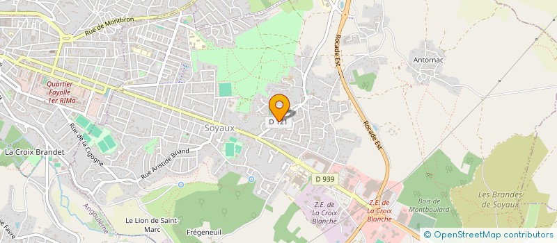 localisation de l'entreprise COTE GYM ET LOISIRS à SOYAUX