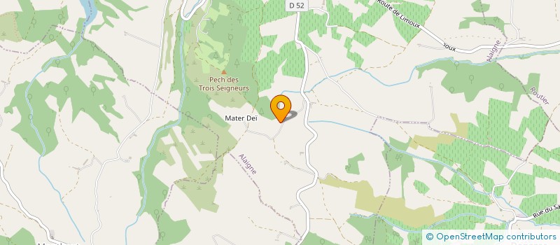 localisation de l'entreprise COTE HAUTE à ALAIGNE