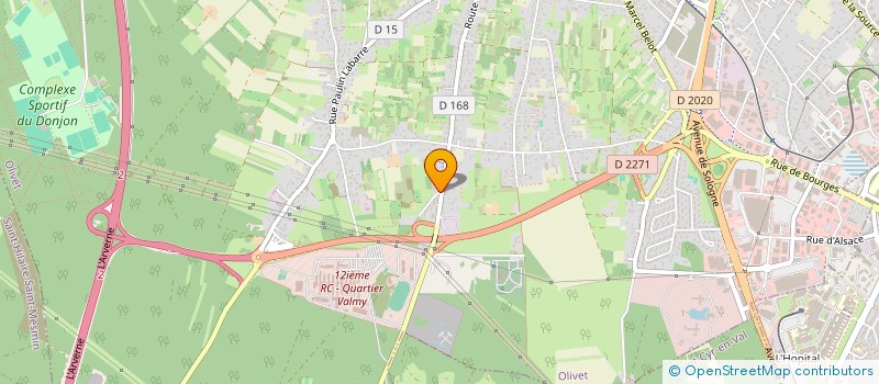 localisation de l'entreprise COTE HOLDING à OLIVET