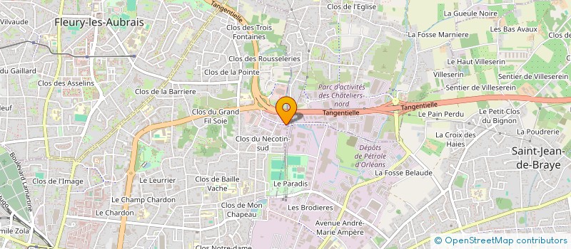 localisation de l'entreprise COTE IMMO à ORLEANS