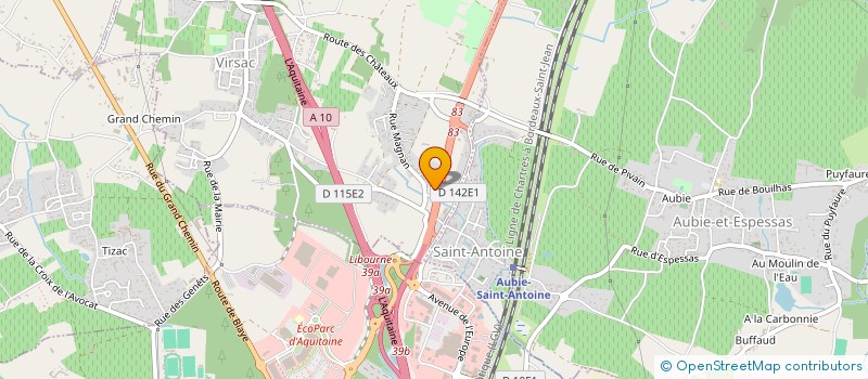 localisation de l'entreprise COTE INTERIEUR à VIRSAC