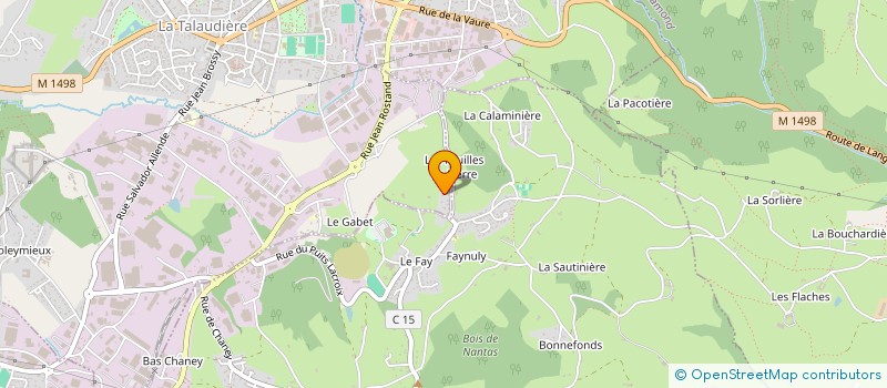 localisation de l'entreprise COTE INVESTISSEMENT à LA TALAUDIERE