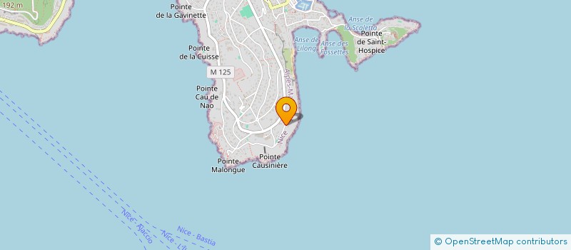localisation de l'entreprise COTE INVESTISSEMENTS SA à SAINT-JEAN-CAP-FERRAT