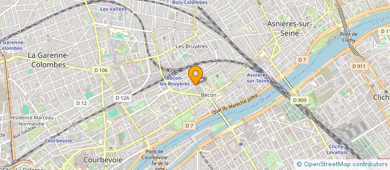 localisation de l'entreprise COTE JARDAT à COURBEVOIE