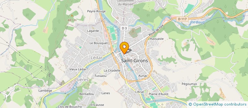 localisation de l'entreprise COTE JARDIN à SAINT-GIRONS