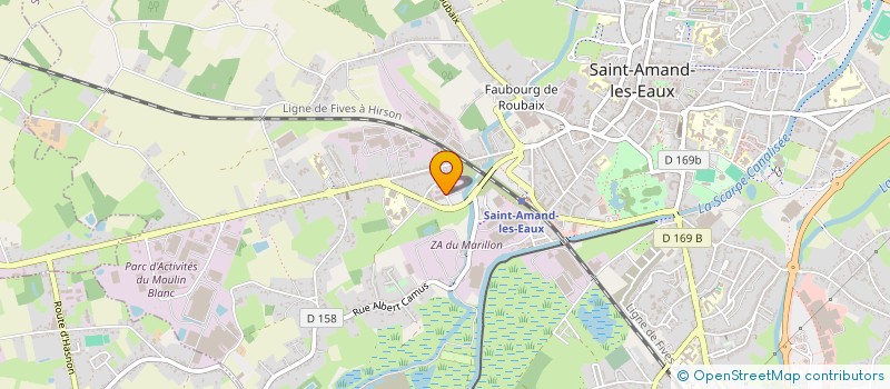 localisation de l'entreprise COTE JARDIN  SAINT-AMAND-LES-EAUX