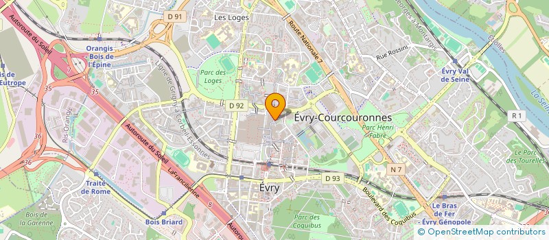 localisation de l'entreprise COTE JARDIN à EVRY-COURCOURONNES