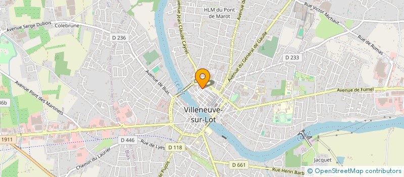 localisation de l'entreprise COTE JARDIN  VILLENEUVE-SUR-LOT