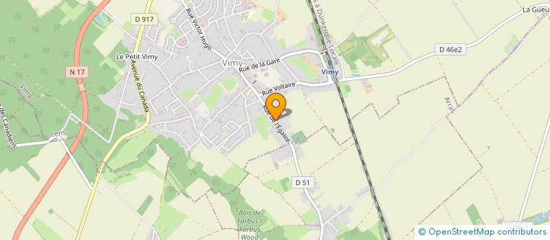 localisation de l'entreprise COTE JARDIN à VIMY