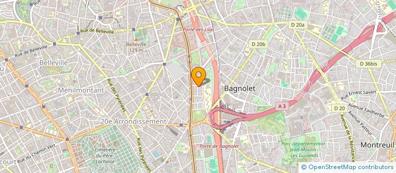 localisation de l'entreprise COTE JARDIN  PARIS