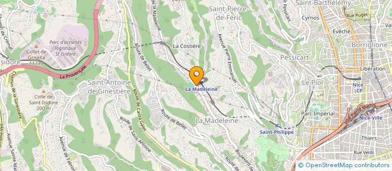 localisation de l'entreprise COTE JARDIN à NICE