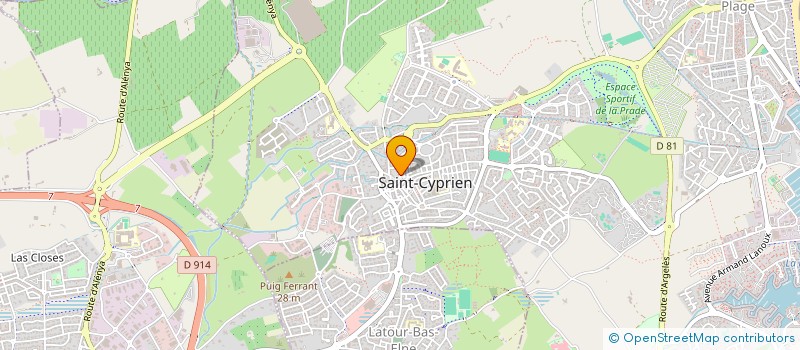 localisation de l'entreprise COTE JARDIN  SAINT-CYPRIEN