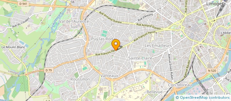 localisation de l'entreprise COTE JARDIN 87 à LIMOGES