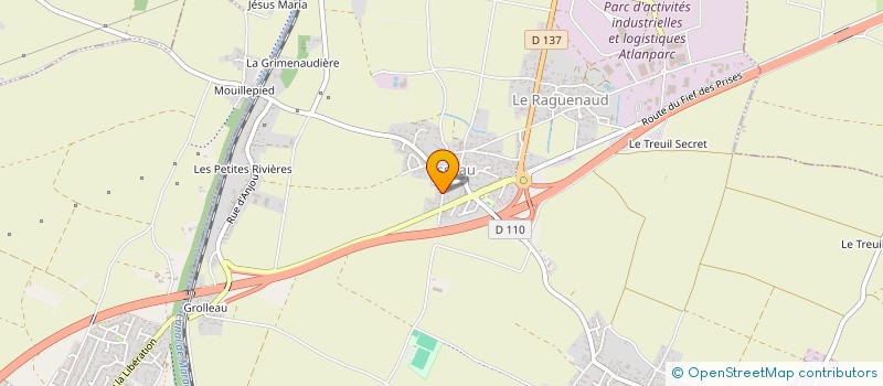 localisation de l'entreprise COTE JARDIN  LA JARRIE