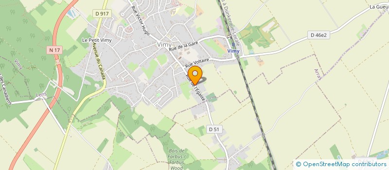localisation de l'entreprise COTE JARDIN SERVICE à VIMY