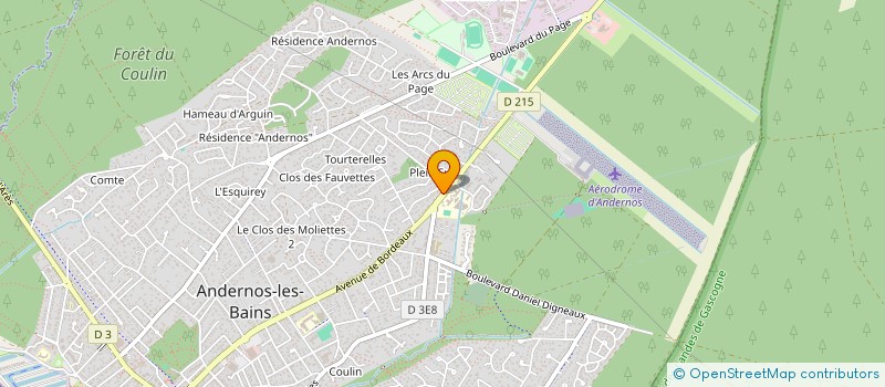 localisation de l'entreprise COTE JARDINS SERVICES à ANDERNOS-LES-BAINS