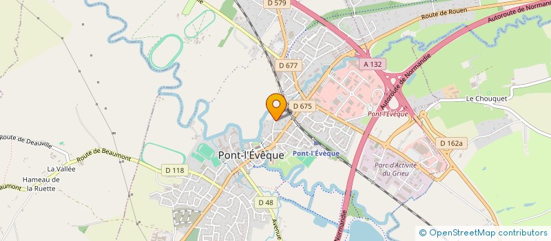 localisation de l'entreprise COTE JOUBERT PRADO  PONT L'EVEQUE