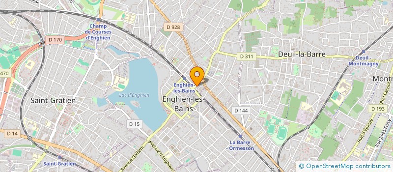 localisation de l'entreprise COTE LAC  ENGHIEN-LES-BAINS