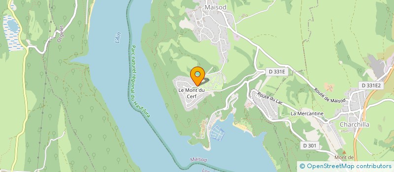 localisation de l'entreprise COTE LAC  MAISOD