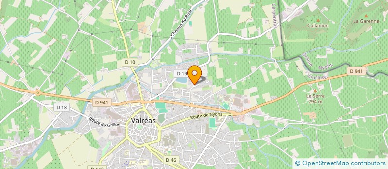 localisation de l'entreprise COTE LAC  VALREAS