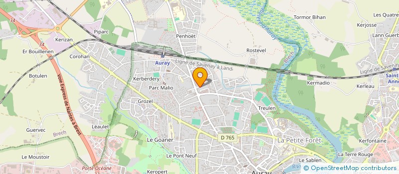 localisation de l'entreprise COTE LIBERATION à AURAY