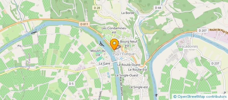 localisation de l'entreprise COTE LOT à PUY-L'EVEQUE