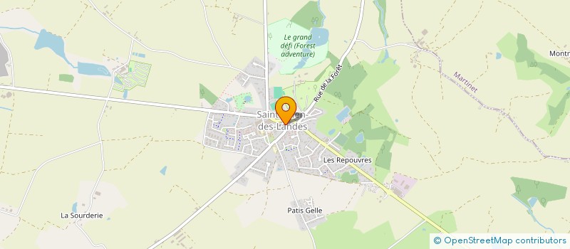localisation de l'entreprise COTE LOUNGE à SAINT-JULIEN-DES-LANDES