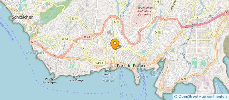 localisation de l'entreprise COTE MARCHE DISTRIBUTION  FORT-DE-FRANCE