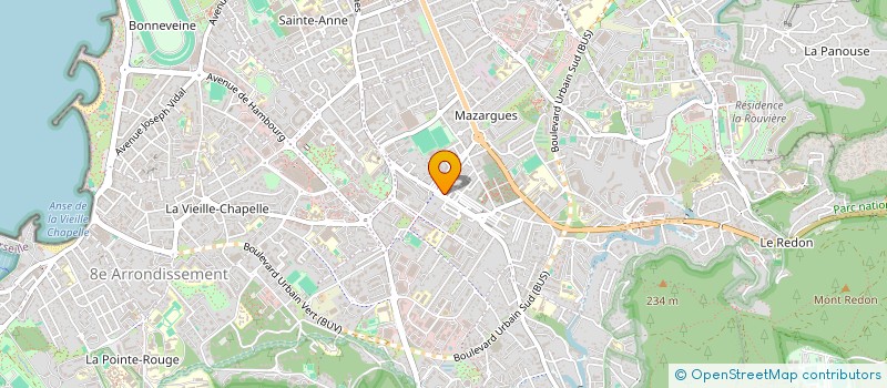 localisation de l'entreprise COTE MAZARGUES- L'ASSOCIATION DES ARTISANS,COMMERCANTS ET PROFESSIONNELS DE MAZARGUES à MARSEILLE