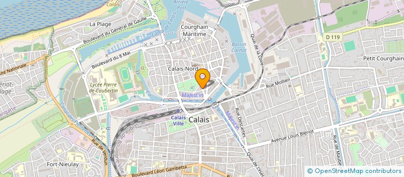 localisation de l'entreprise COTE MER  CALAIS