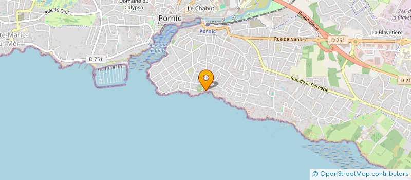 localisation de l'entreprise COTE MER à PORNIC