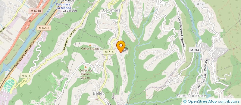 localisation de l'entreprise COTE MER  COLOMARS