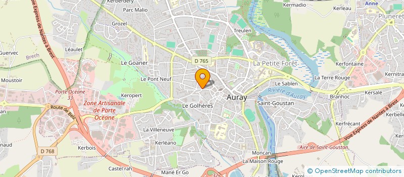 localisation de l'entreprise COTE&MER à AURAY