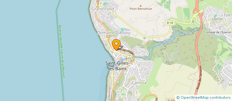 localisation de l'entreprise COTE & MER  SAINT-PAUL