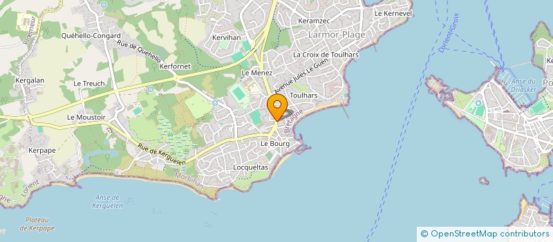 localisation de l'entreprise COTE MER IMMOBILIER  LARMOR-PLAGE