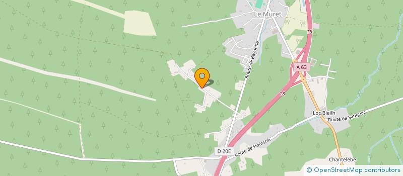 localisation de l'entreprise COTE MIROIR  SAUGNAC-ET-MURET