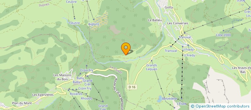localisation de l'entreprise COTE MONTAGNE à LA CLUSAZ
